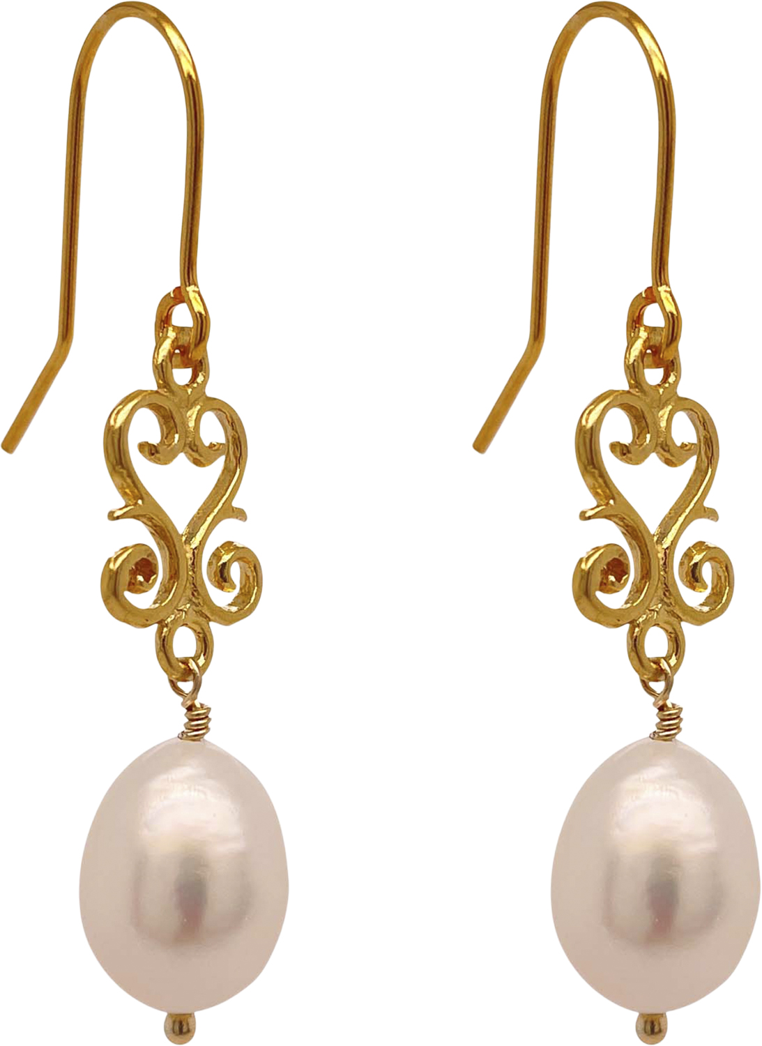 Mariela Pearl Earrings Gold